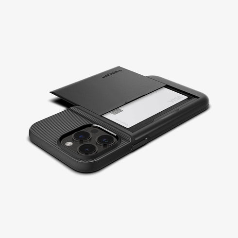ACS04835 - iPhone 14 Pro Max Case Slim Armor CS in black showing the back